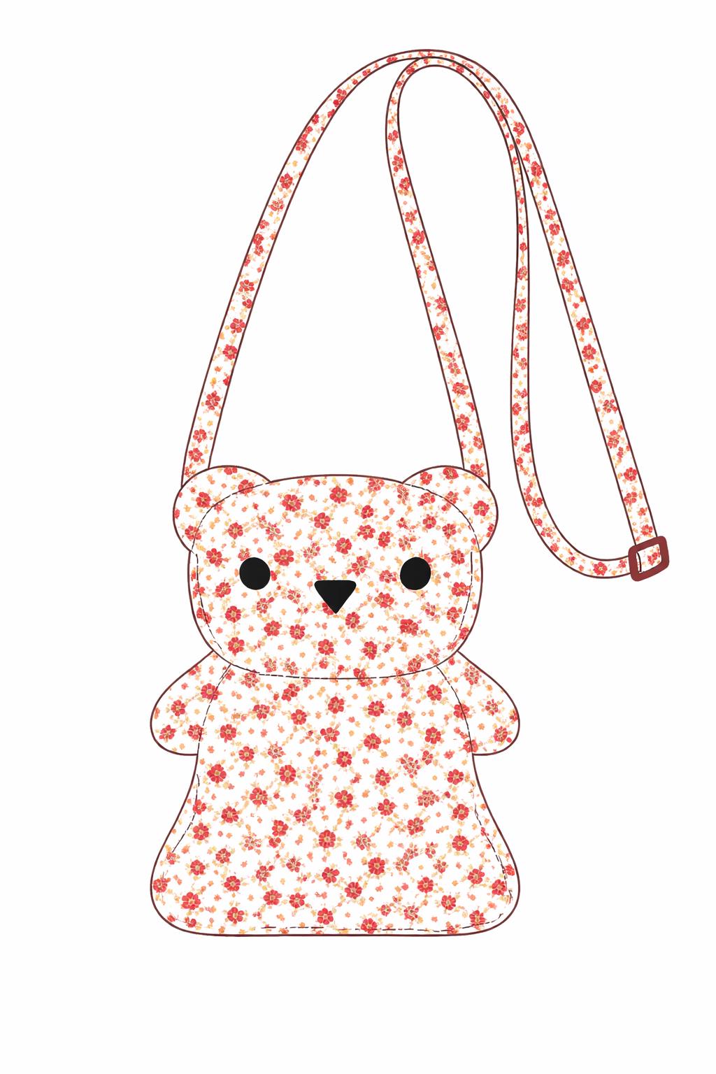 Bear Bag Sewing Pattern, Crossbody PDF Pattern