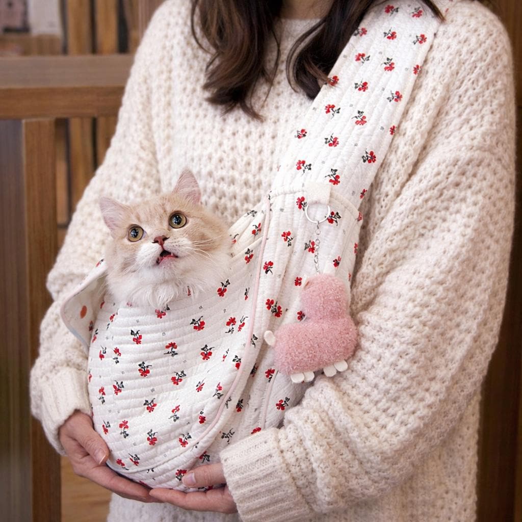 Pet Sling Sewing Pattern PDF: Crossbody Cat & Small Dog Carrier