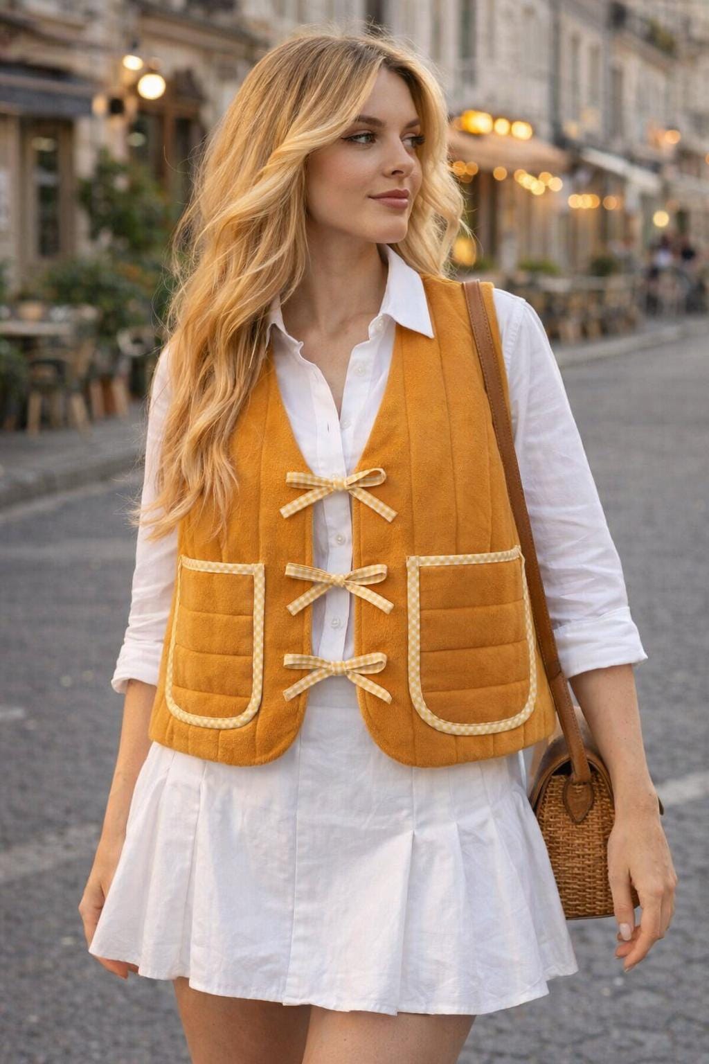 Tie Front Vest Sewing Pattern | Beginner Friendly (PDF Pattern)