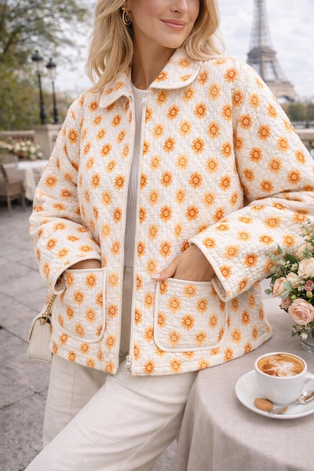 Quilt Coat PDF Sewing Pattern: Oversized Pockets, Sizes 2XS-4XL
