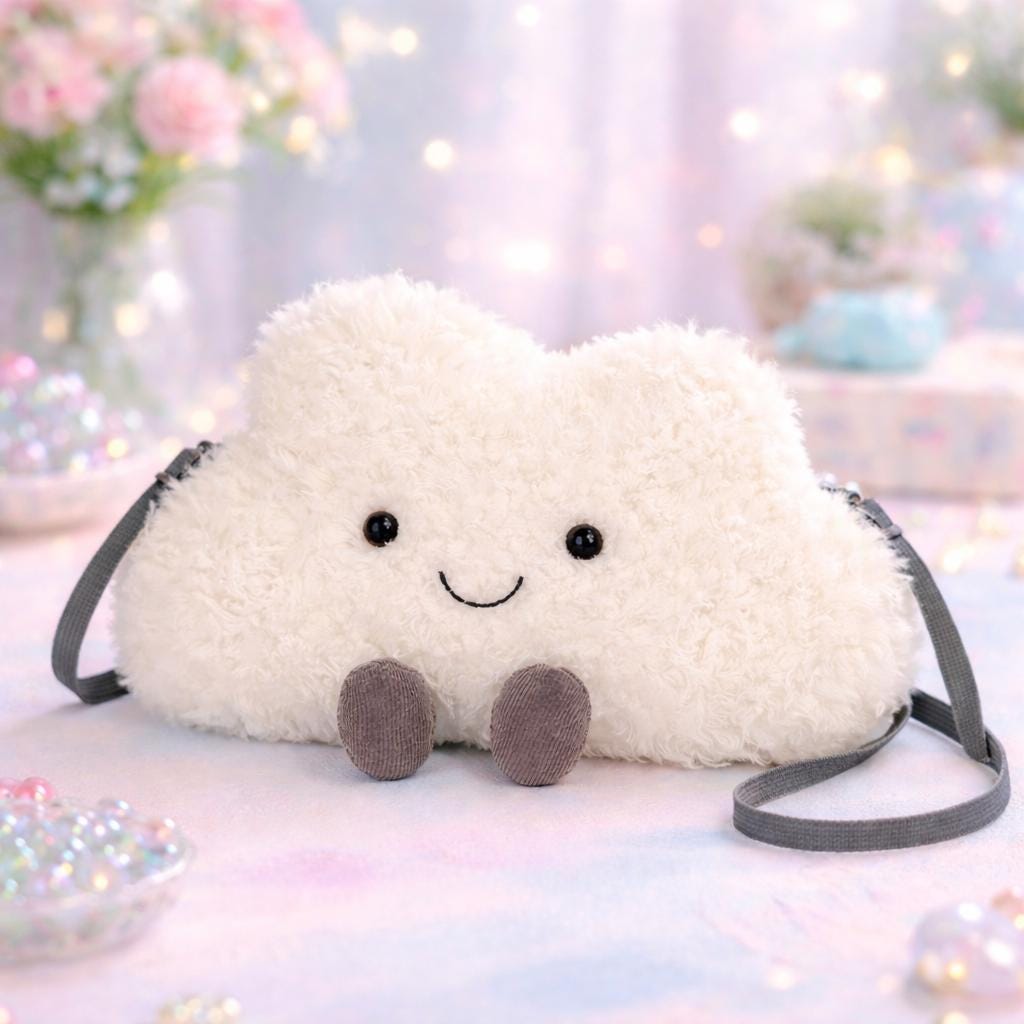 Cloud Plush Crossbody Bag Sewing Pattern | Beginner Friendly (PDF Pattern)