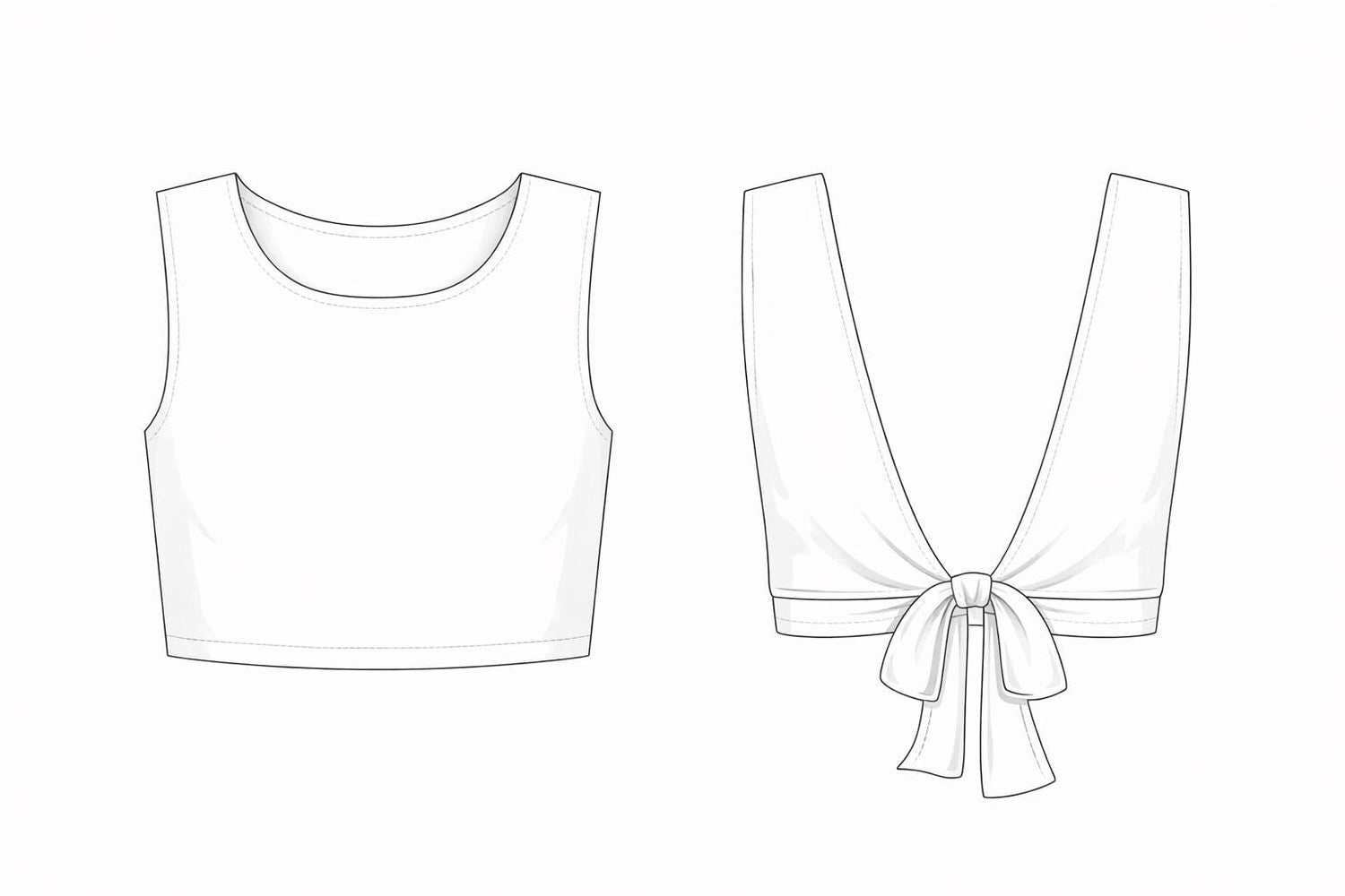 Open Back Linen Set Sewing Pattern PDF, Wide Leg Pants & Crop Top Pattern, Summer Outfit, A0 A4, XXS-5XL, Digital Download