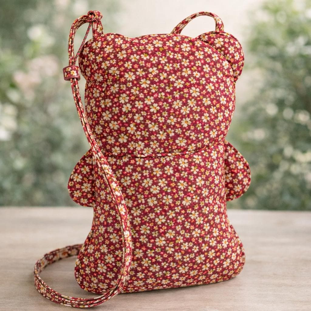Bear Bag Sewing Pattern, Crossbody PDF Pattern
