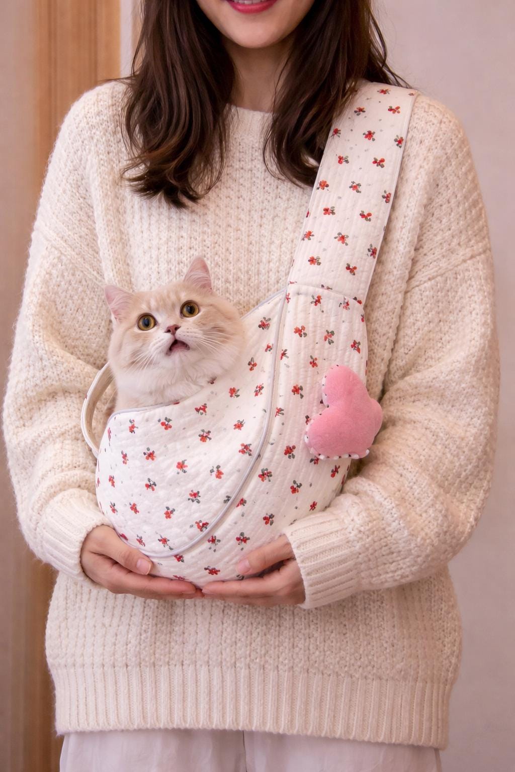 Pet Sling Sewing Pattern PDF: Crossbody Cat & Small Dog Carrier