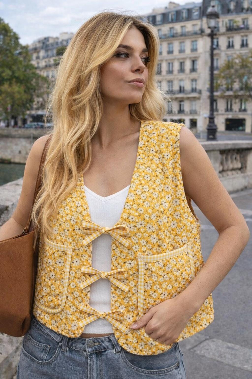 Tie Front Vest Sewing Pattern | Beginner Friendly (PDF Pattern)