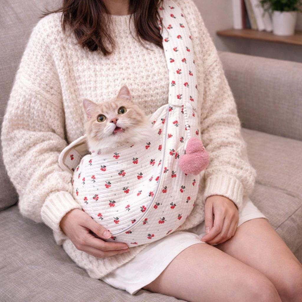 Pet Sling Sewing Pattern PDF: Crossbody Cat & Small Dog Carrier