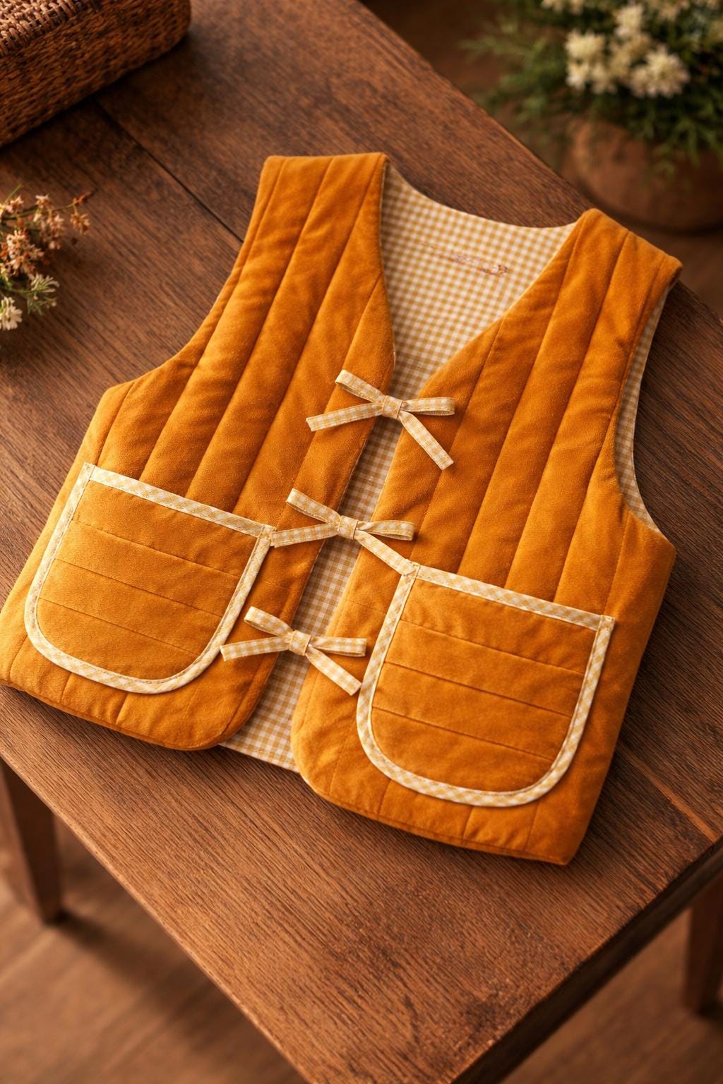 Tie Front Vest Sewing Pattern | Beginner Friendly (PDF Pattern)