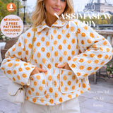 Quilt Coat PDF Sewing Pattern: Oversized Pockets, Sizes 2XS-4XL