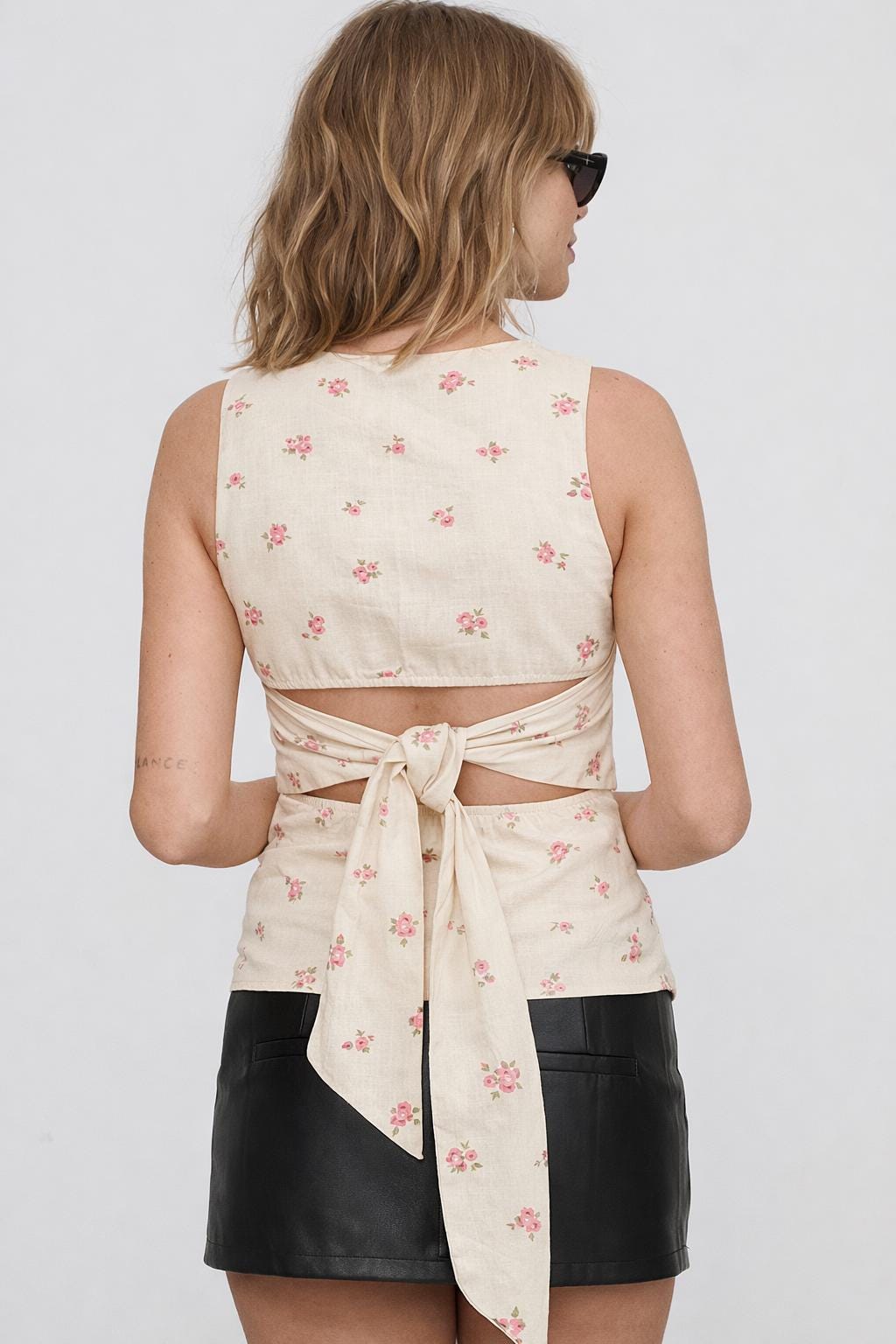 Open Back Tie Top Sewing Pattern PDF XS-5XL | Sleeveless Summer Blouse Pattern Tie Back Top Pattern | Women Top Sewing Pattern| Digital