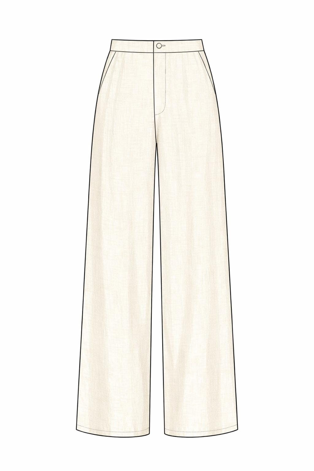 Open Back Linen Set Sewing Pattern PDF, Wide Leg Pants & Crop Top Pattern, Summer Outfit, A0 A4, XXS-5XL, Digital Download